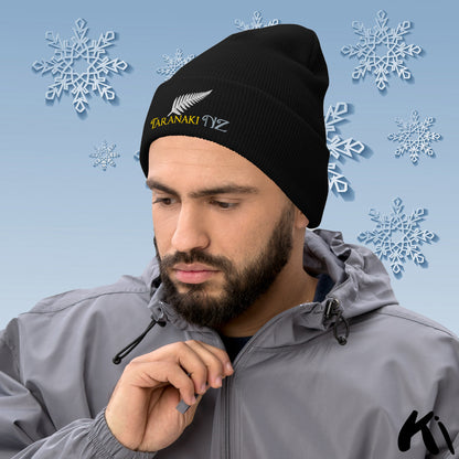 TARANAKI NZ Silver Fern Cuffed Beanie