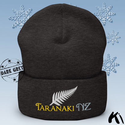 TARANAKI NZ Silver Fern Cuffed Beanie