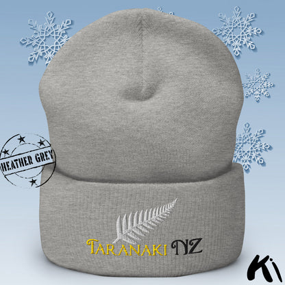 TARANAKI NZ Silver Fern Cuffed Beanie