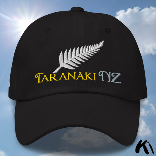 TARANAKI NZ Silver Fern Embroidered Cap