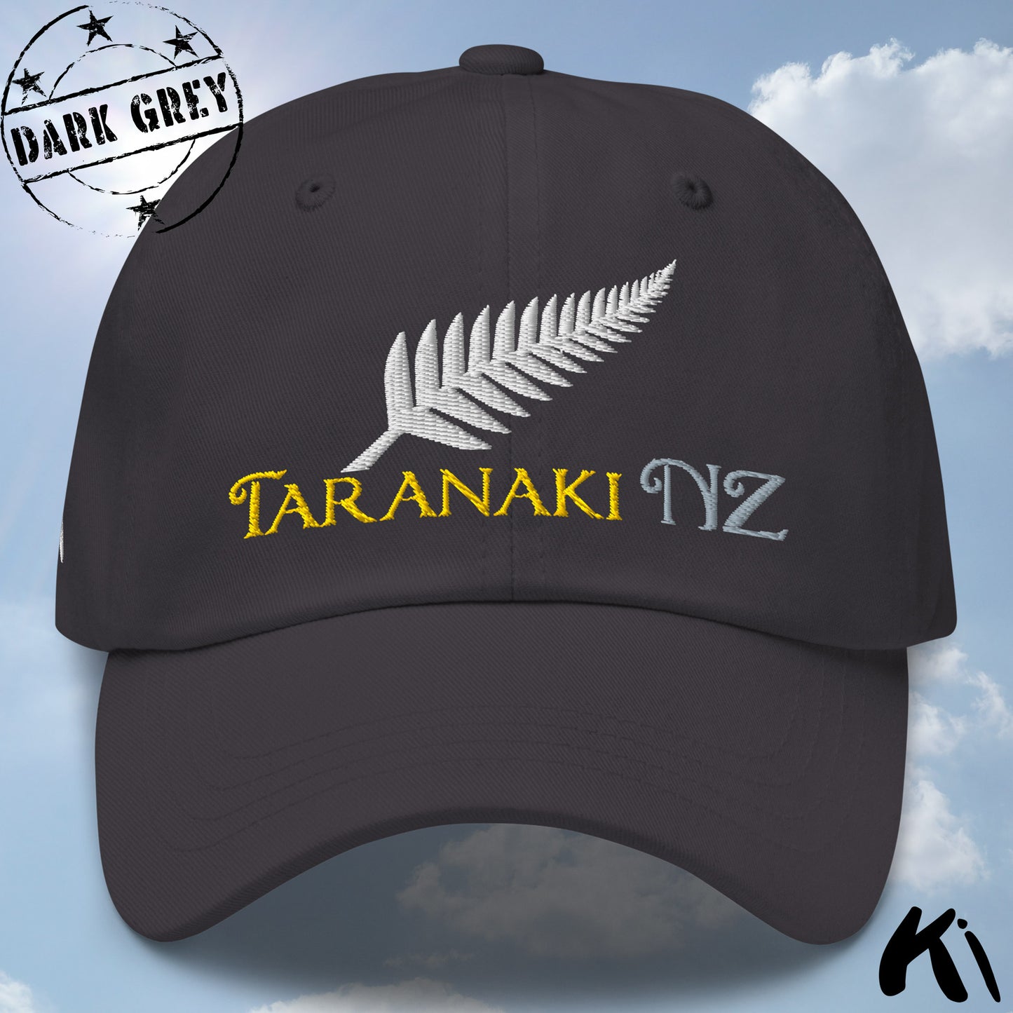 TARANAKI NZ Silver Fern Embroidered Cap