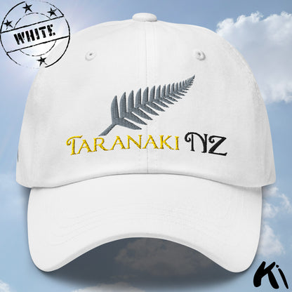 TARANAKI NZ Silver Fern Embroidered Cap