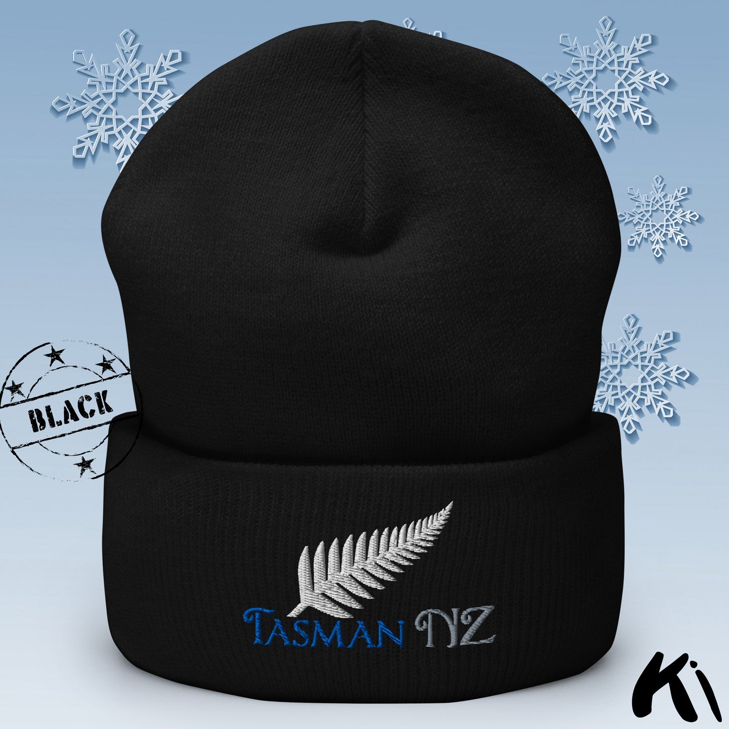 TASMAN NZ Silver Fern Cuffed Beanie