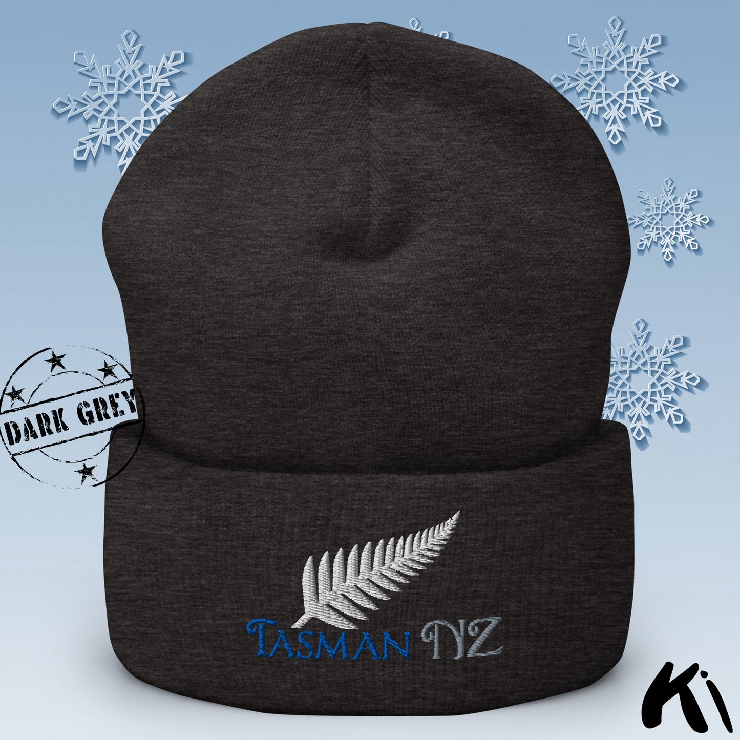 TASMAN NZ Silver Fern Cuffed Beanie