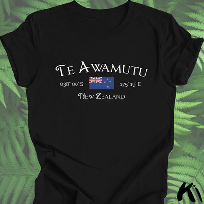 TE AWAMUTU New Zealand Co-ordinates Shirt