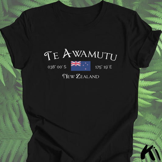 TE AWAMUTU New Zealand Co-ordinates Shirt
