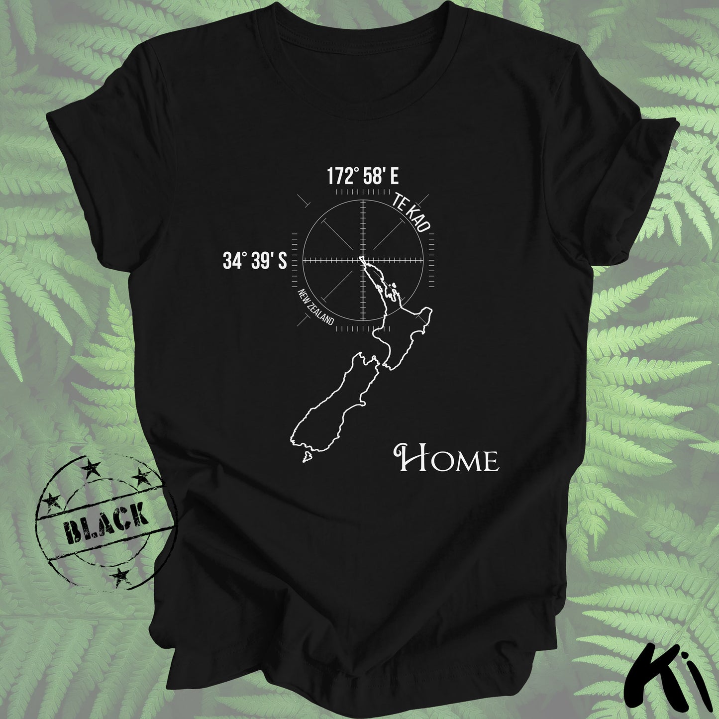 TE KAO New Zealand Home Co-ords Shirt