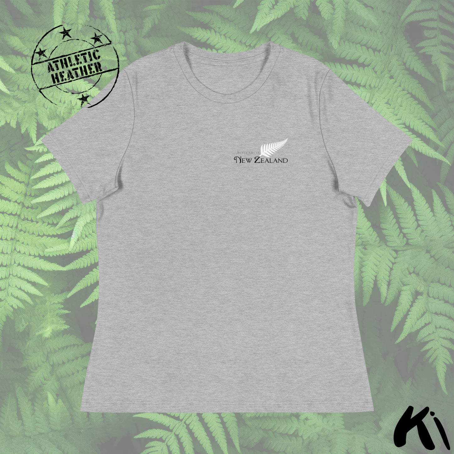 Aotearoa New Zealand SILVER FERN Minimalist Women's Relaxed Fit Shirt