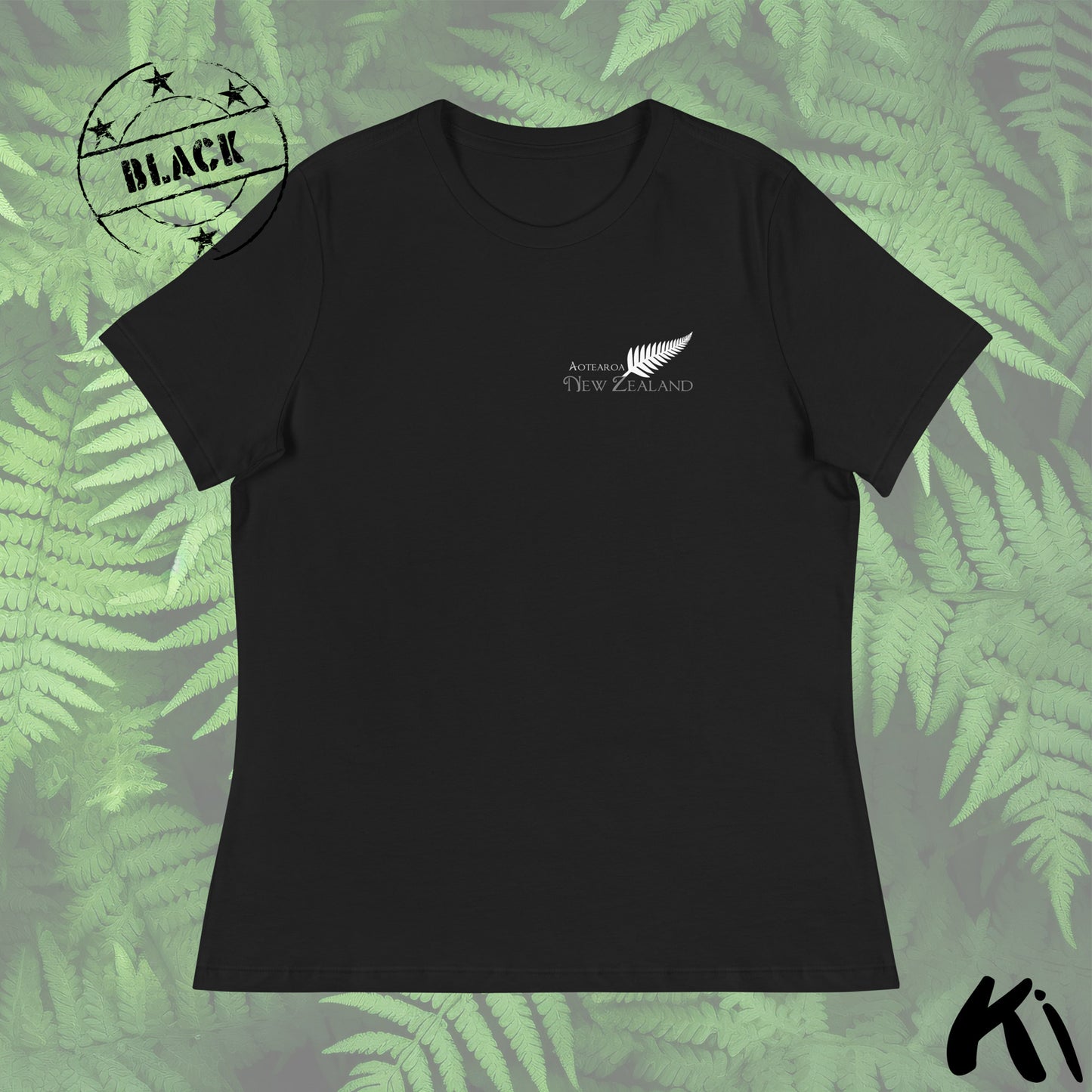 Aotearoa New Zealand SILVER FERN Minimalist Women's Relaxed Fit Shirt