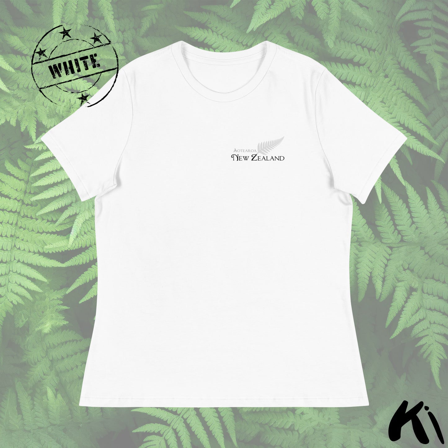 Aotearoa New Zealand SILVER FERN Minimalist Women's Relaxed Fit Shirt