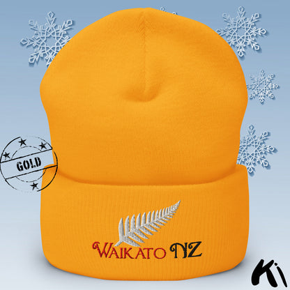 WAIKATO NZ Silver Fern Cuffed Beanie