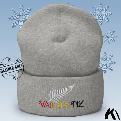 WAIKATO NZ Silver Fern Cuffed Beanie