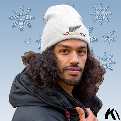 WAIKATO NZ Silver Fern Cuffed Beanie