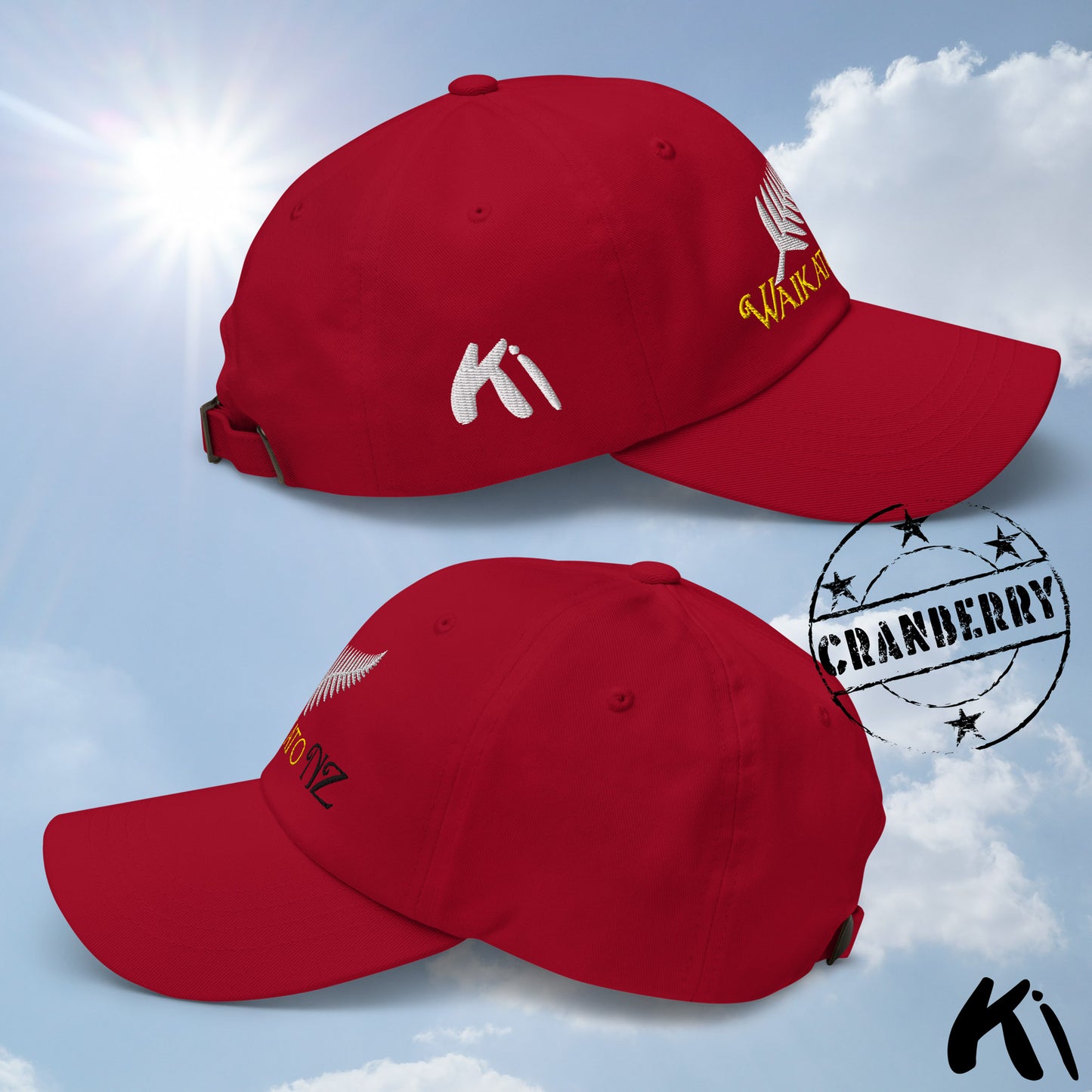 WAIKATO NZ Silver Fern Embroidered Cap