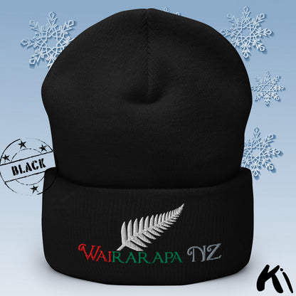 WAIRARAPA NZ Silver Fern Cuffed Beanie