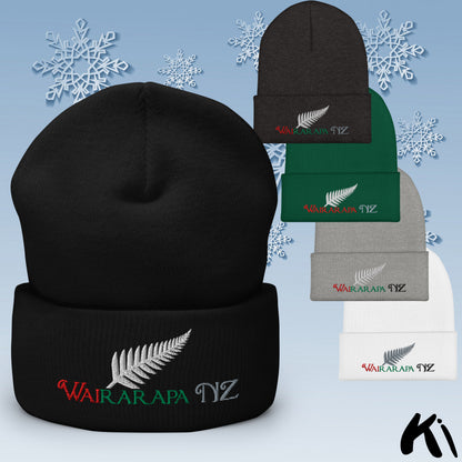 WAIRARAPA NZ Silver Fern Cuffed Beanie