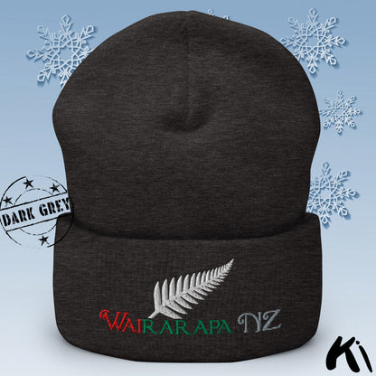 WAIRARAPA NZ Silver Fern Cuffed Beanie