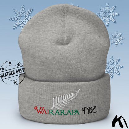 WAIRARAPA NZ Silver Fern Cuffed Beanie