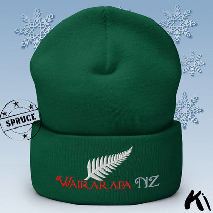 WAIRARAPA NZ Silver Fern Cuffed Beanie