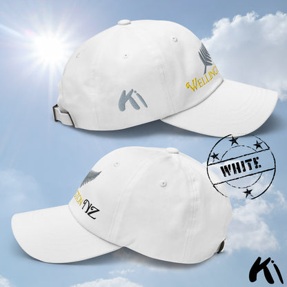 WELLINGTON NZ Silver Fern Embroidered Cap