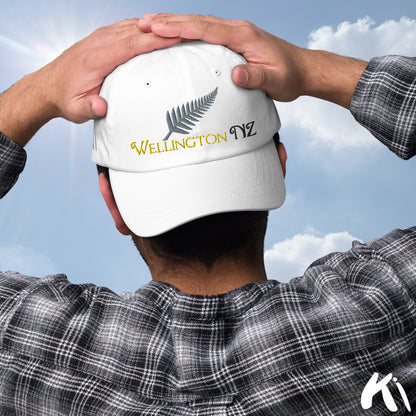 WELLINGTON NZ Silver Fern Embroidered Cap