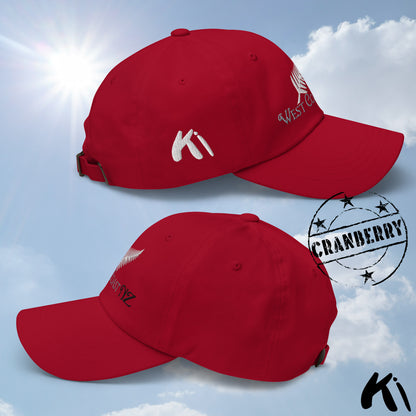 WEST COAST NZ Silver Fern Embroidered Cap