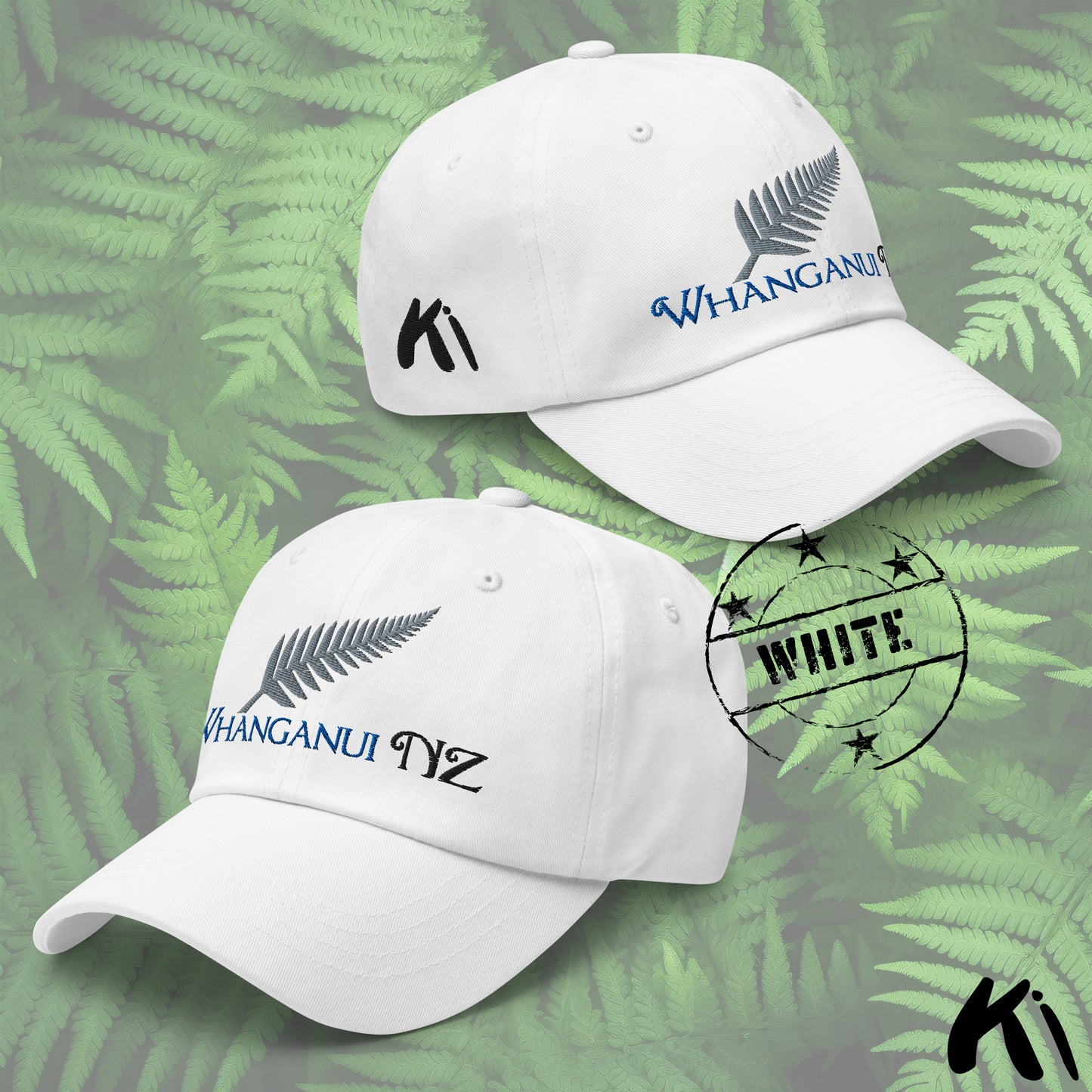 WHANGANUI NZ Silver Fern Dad Hat Cap