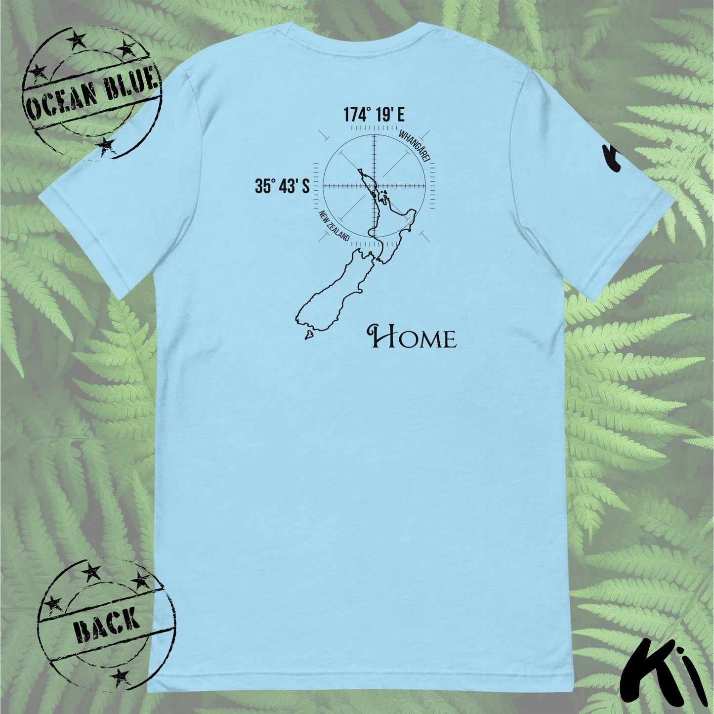 WHANGĀREI New Zealand Home Co-ords BACK PRINT Shirt