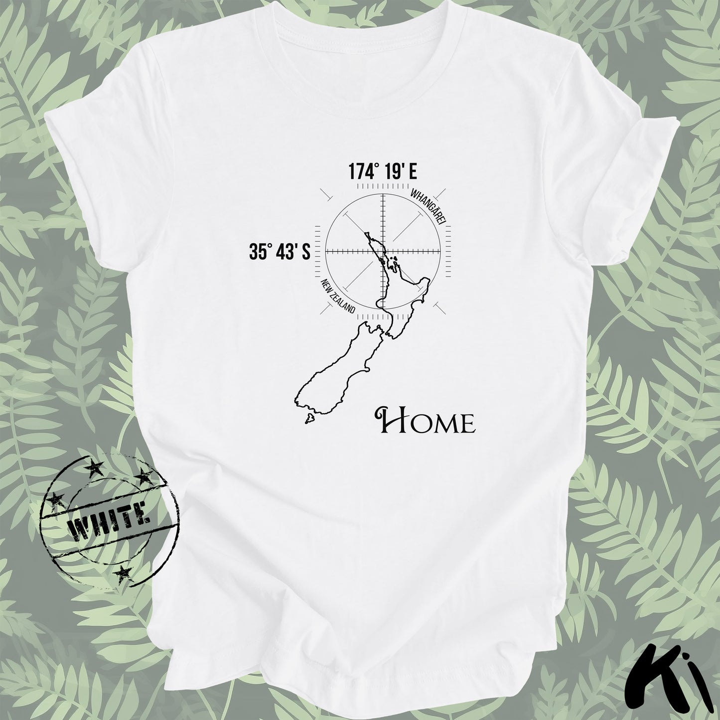 WHANGĀREI New Zealand Home Co-ordinates Shirt