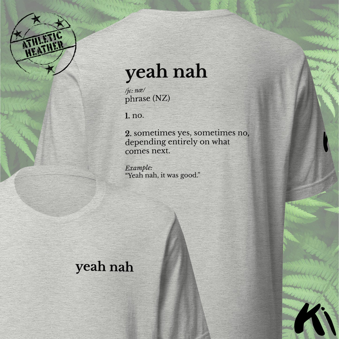 YEAH NAH New Zealand Slang Definition Unisex Shirt