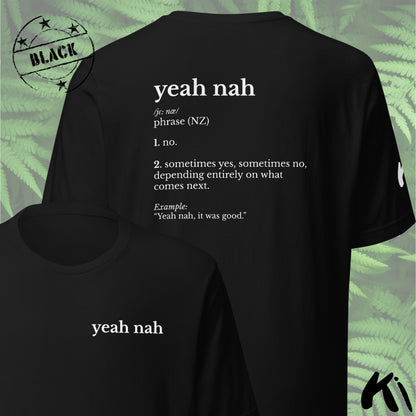YEAH NAH New Zealand Slang Definition Unisex Shirt