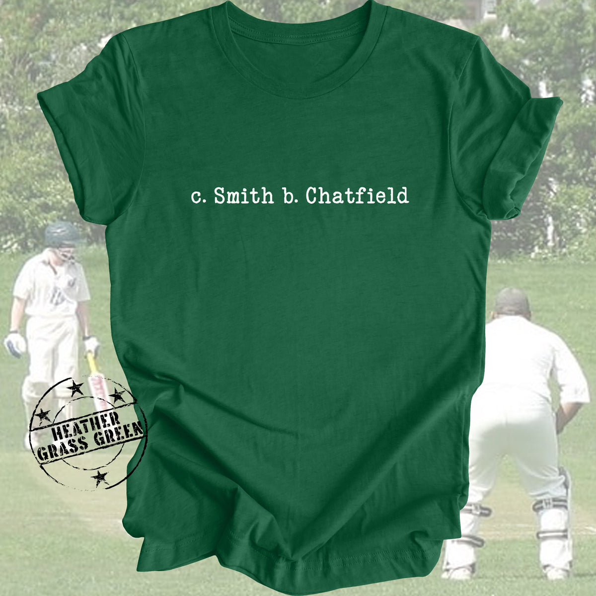 c. SMITH b. CHATFIELD Retro Cricket Shirt