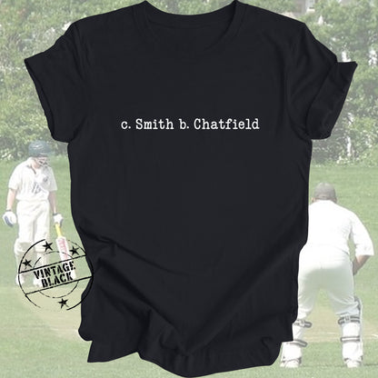 c. SMITH b. CHATFIELD Retro Cricket Shirt