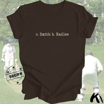 c. SMITH b. HADLEE Retro Cricket Shirt