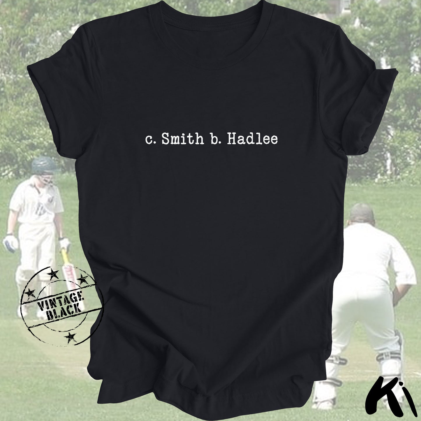 c. SMITH b. HADLEE Retro Cricket Shirt