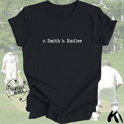 c. SMITH b. HADLEE Retro Cricket Shirt