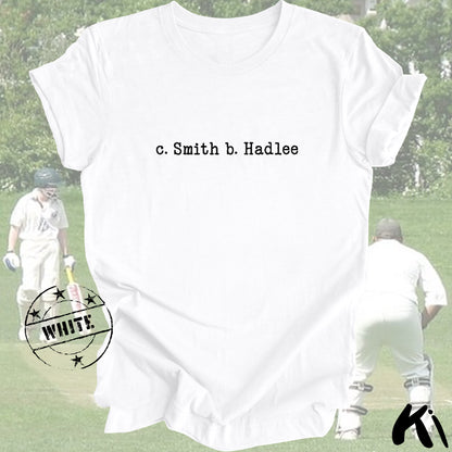 c. SMITH b. HADLEE Retro Cricket Shirt
