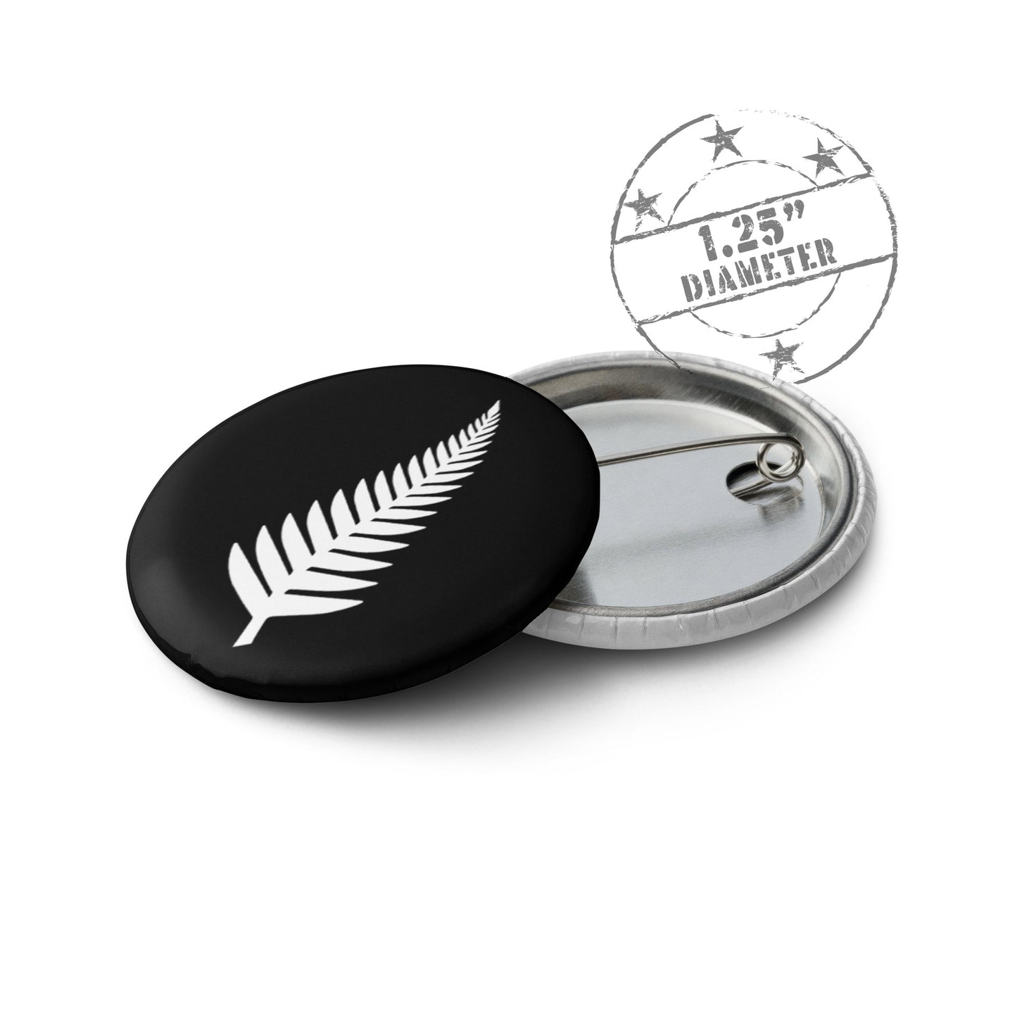 New Zealand Pin Button Set Of 5